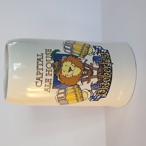 Capital Ale House Oktoberfest 48 Ounce Ceramic Beer Mug